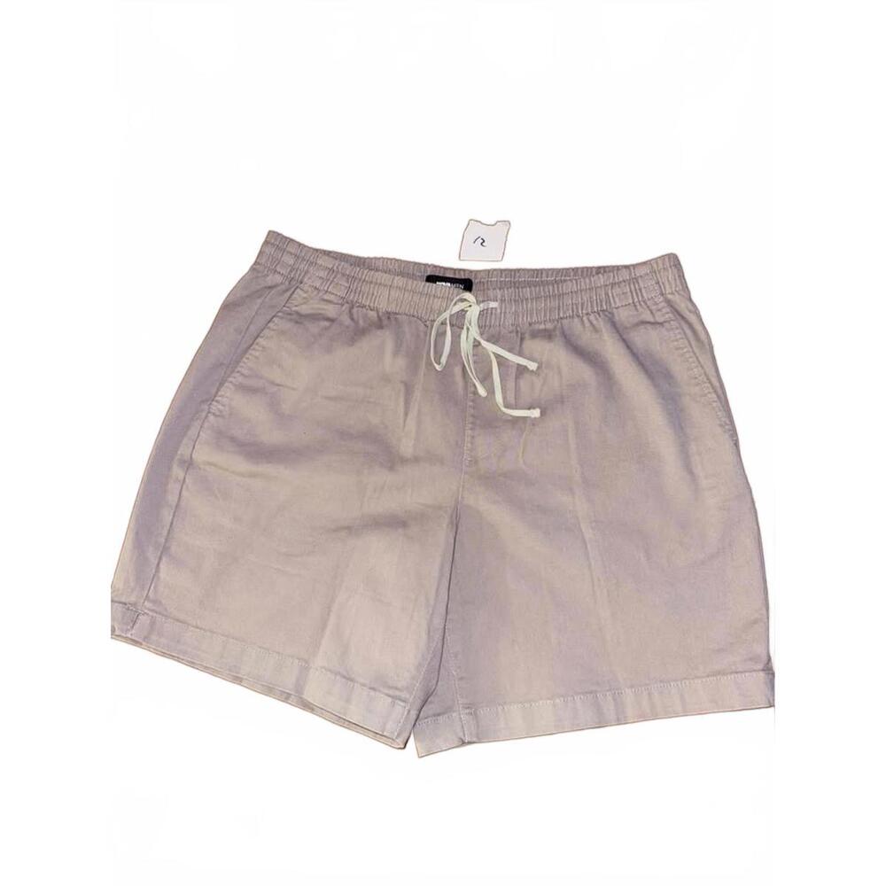 NOVAMEN Men's Gray Drawstring Elastic Waist‎ Shorts L